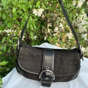 Coach signature hobo bag